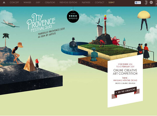 酷站分享之帶插畫元素的網站建設賞析