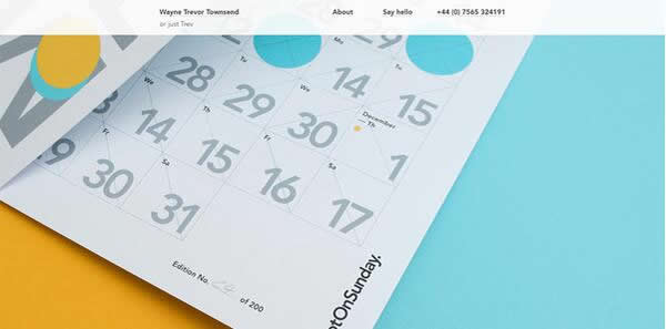 黃色作主色調搭配的網站建設