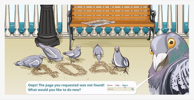 10個充滿創(chuàng)意的404頁面網(wǎng)站建設(shè)欣賞